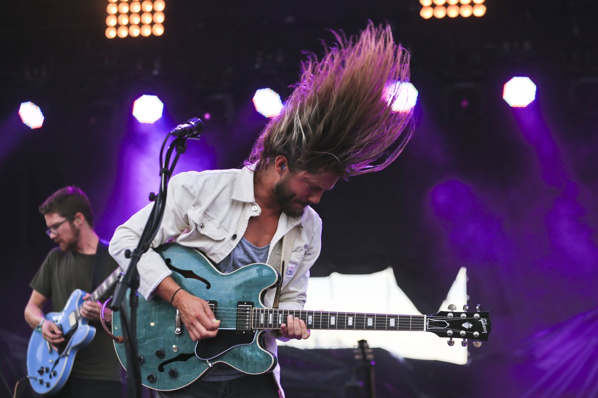 Moon Taxi keeping the party going "All Day, All Night" at the Boom Stage