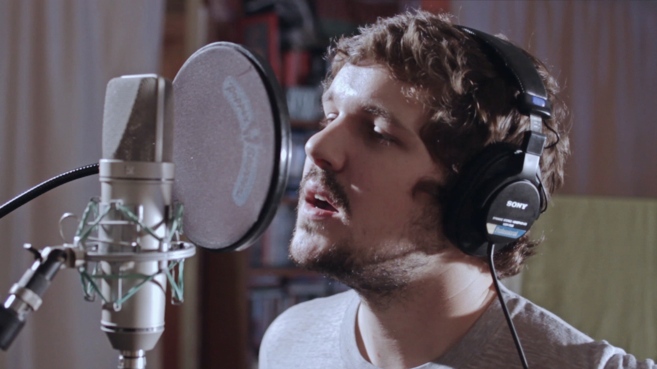 Matt Duncan in the studio